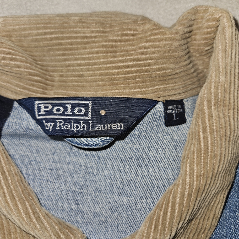 Polo Ralph Lauren Blue Denim American Flag Jacket - Picture 5 of 6